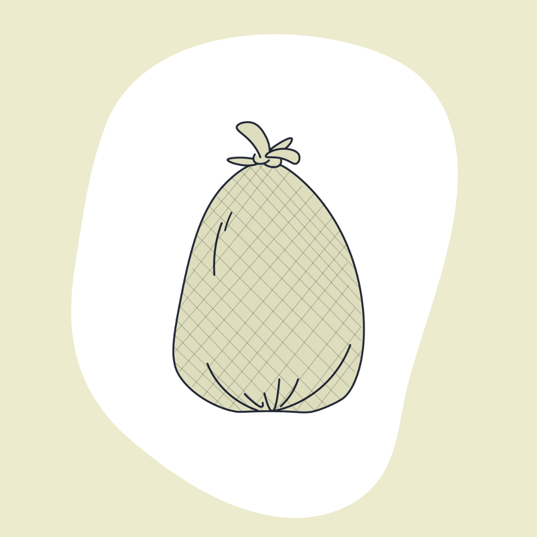 Waste Bags Illustration of eco-friendly waste bags, the first segment on our product page.