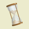 Our History Menu icon representing our company's history - drawing of an hourglass.