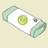 Our Production Menu icon representing our production process - drawing of bio waste bags.